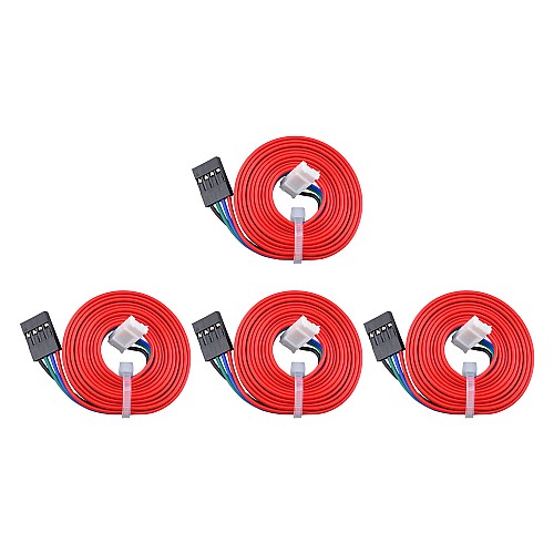 4 szt. Silnik krokowy 4 przewody 1m kabel ze złączem skoku