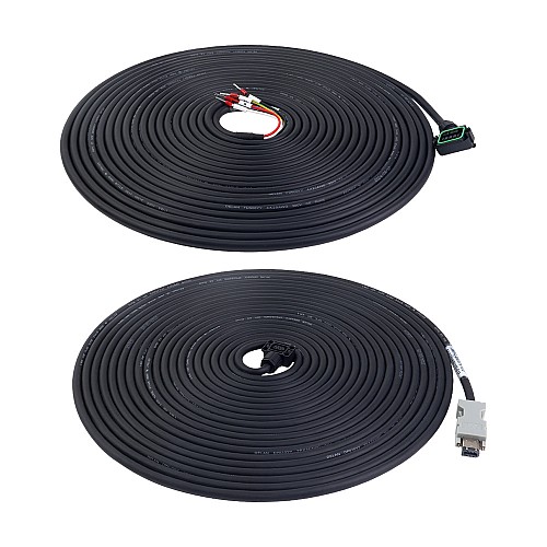 10m(393,7")Kabel silnika i enkodera z zestawem złączy do 17-bitowego serwomotoru serii A6 - A6-10M-10E | StepperOnline 10m(393,7")Kabel silnika i enkodera z zestawem złączy do 17-bitowego serwomotoru serii A6 - A6-10M-10E | StepperOnline