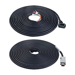 5m(196,85")Kabel silnika i enkodera z zestawem złączy do 17-bitowego serwomotoru serii A6 z hamulcem