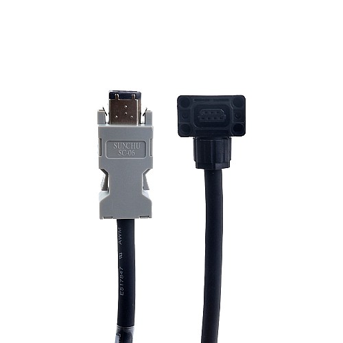 10m(393,7")Kabel silnika i enkodera z zestawem złączy do 17-bitowego serwomotoru serii A6 - A6-10M-10E | StepperOnline 10m(393,7")Kabel silnika i enkodera z zestawem złączy do 17-bitowego serwomotoru serii A6 - A6-10M-10E | StepperOnline