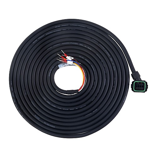 Kabel silnika o długości 5m(196,85) ze złączem do 17-bitowego serwosilnika serii A6 z hamulcem - AS7-C-PWB075-5.0 | StepperOnline