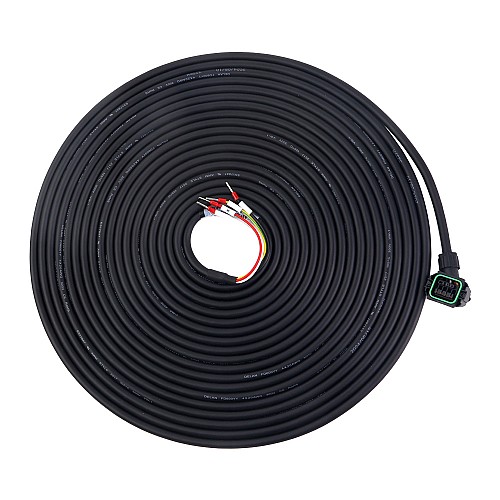 Kabel silnika o długości 10m(393,7) ze złączem do 17-bitowego serwomotoru serii A6 - AS7-C-PWR075-10.0 | StepperOnline