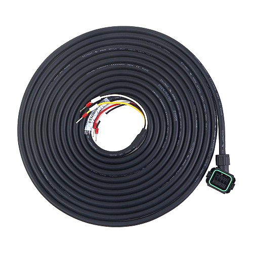Kabel silnika o długości 5m(196,85) ze złączem do 17-bitowego serwomotoru serii A6 - AS7-C-PWR075-5.0 | StepperOnline