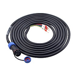 3m(118.11") 4-pinowy kabel przedłużający do silnika ze złączem lotniczym IP65 do 17-bit serwosilnika serii T6