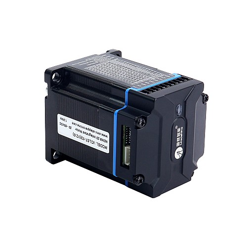 Zintegrowany silnik krokowy NEMA 23 serii iCL 1,3Nm(184,1oz.in) 20–50 V prądu stałego z 14-bitowym enkoderem Zintegrowany silnik krokowy NEMA 23 serii iCL 1,3Nm(184,1oz.in) 20–50 V prądu stałego z 14-bitowym enkoderem