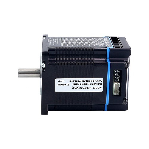 Zintegrowany silnik krokowy NEMA 23 serii iCL 1,3Nm(184,1oz.in) 20–50 V prądu stałego z 14-bitowym enkoderem Zintegrowany silnik krokowy NEMA 23 serii iCL 1,3Nm(184,1oz.in) 20–50 V prądu stałego z 14-bitowym enkoderem
