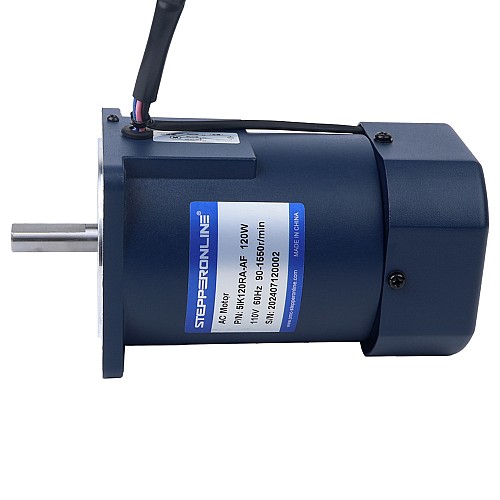 120W 110VAC 60Hz 90-1550RPM 0,72Nm(101,96oz.in) Kołnierz 90mm Jednofazowy silnik prądu przemiennego o zmiennej prędkości - 5IK120RA-AF | StepperOnline