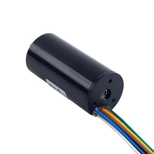 Silnik bezszczotkowy bezrdzeniowy okrągły 24V 15mNm 31,41W 1,55A Ф22x45mm - 22CL45-24-P2-20000 | StepperOnline