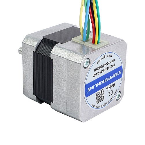24V 3000RPM 0,08Nm 25W 1,80A 42x42x46mm Silnik BLDC - 42BSA46-24-01 | StepperOnline