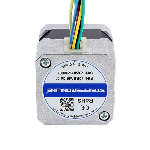 24V 3000RPM 0,08Nm 25W 1,80A 42x42x46mm Silnik BLDC - 42BSA46-24-01 | StepperOnline