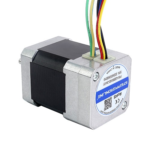 24V 3000RPM 0,16Nm 50W 3,30A 42x42x62mm Silnik BLDC - 42BSA62-24-01 | StepperOnline