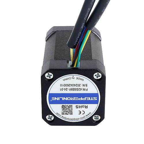 Silnik BLDC 24V 3000RPM 0,19Nm 60W 3,60A 42x42x81mm - 42BSB81-24-01 | StepperOnline
