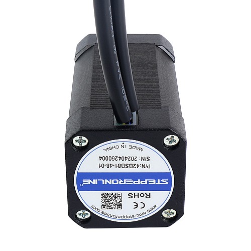 Silnik BLDC 48V 3000RPM 0,19Nm 60W 1,80A 42x42x81mm - 42BSB81-48-01 | StepperOnline
