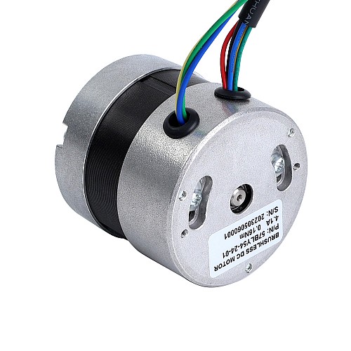24V 4000RPM 0.16Nm 67W 4.1A Ф57x53.5mm Bezszczotkowy silnik prądu stałego