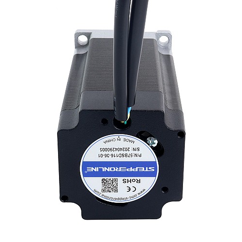 Silnik BLDC 36V 3000RPM 0,6Nm 188 W 7,20 A 57x57x116mm - 57BSD116-36-01 | StepperOnline