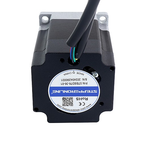 Silnik BLDC 36V 3000RPM 0,3Nm 94W 3,60 A 57x57x76mm - 57BSD76-36-01 | StepperOnline