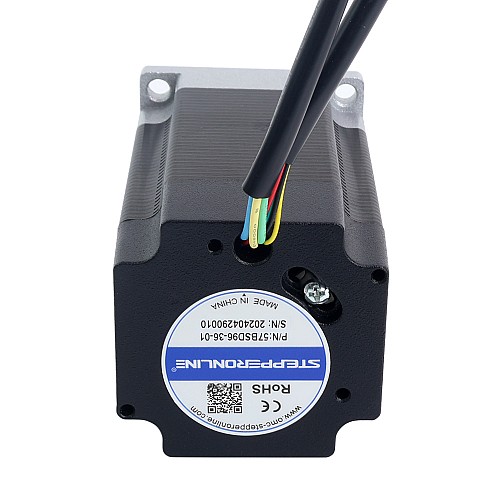 Silnik BLDC 36V 3000RPM 0,45Nm 141W 5,40A 57x57x96mm - 57BSD96-36-01 | StepperOnline Silnik BLDC 36V 3000RPM 0,45Nm 141W 5,40A 57x57x96mm - 57BSD96-36-01 | StepperOnline