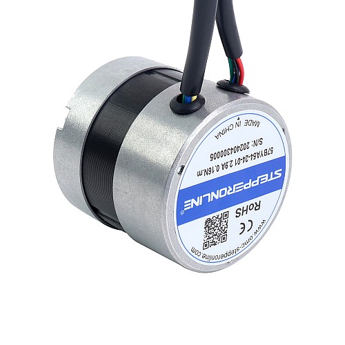 Silnik BLDC 24V 3000RPM 0,16Nm 50W 2,90A Φ57x53,5mm - 57BYA54-24-01 | StepperOnline