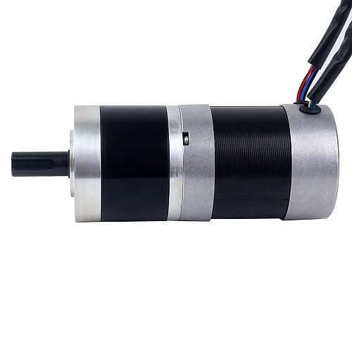 Okrągły silnik BLDC z przekładnią 24V, 101W, 6,90Nm(977,12oz.in) Okrągła przekładnia planetarna 27:1 - 57BYA74-24-01-PG27 | StepperOnline
