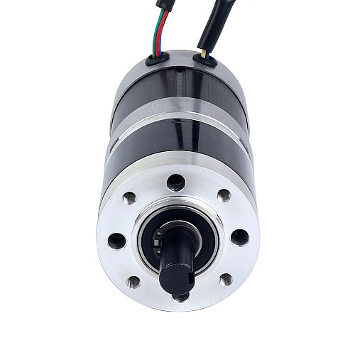 Okrągły silnik BLDC z przekładnią 24V, 101W, 6,90Nm(977,12oz.in) Okrągła przekładnia planetarna 27:1 - 57BYA74-24-01-PG27 | StepperOnline