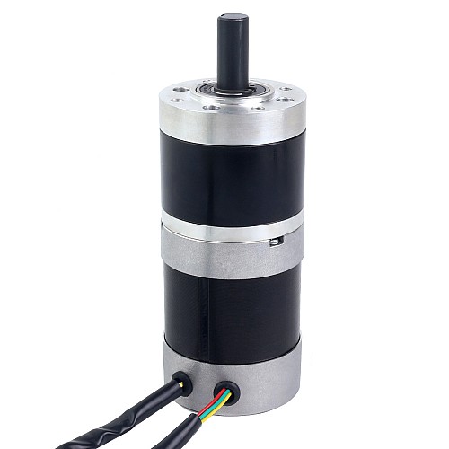 Okrągły silnik BLDC z przekładnią 24V, 101W, 6,90Nm(977,12oz.in) Okrągła przekładnia planetarna 27:1 - 57BYA74-24-01-PG27 | StepperOnline