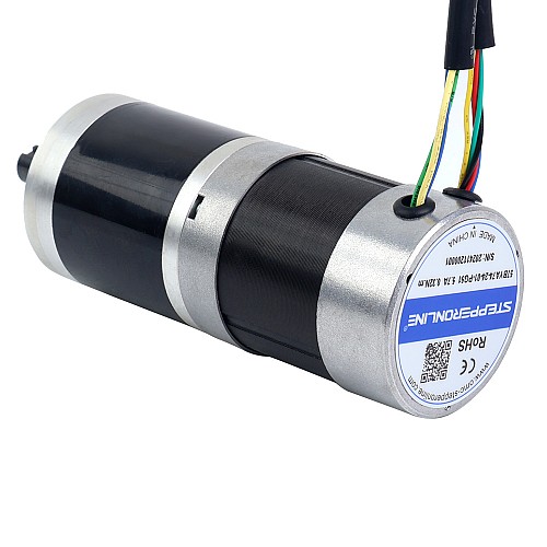 Okrągły silnik BLDC z przekładnią 24V, 101W, 11,42Nm(1617,20oz.in) Okrągła przekładnia planetarna 51:1 - 57BYA74-24-01-PG51 | StepperOnline