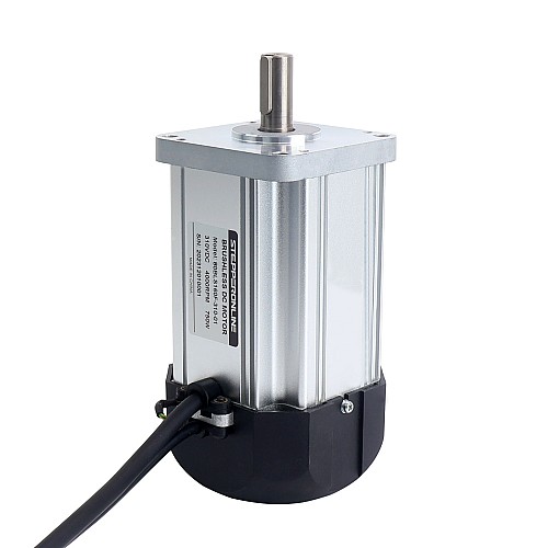 310V 4000obr./min 1,8Nm 750W 3,0A Kwadratowy 80x80x159mm Bezszczotkowy silnik prądu stałego z wentylatorem chłodnicy