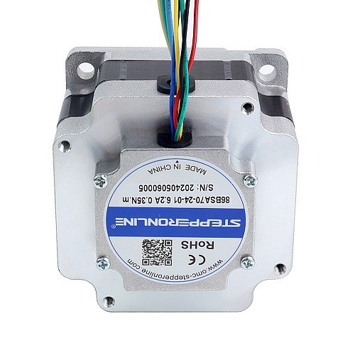 Silnik BLDC 24V 3000RPM 0,35Nm 110W 6,20A 86x86x70mm - 86BSA70-24-01 | StepperOnline