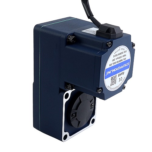 24V 150W 20RPM 50,00Nm(7080,58oz.in) Bezszczotkowy silnik prądu stałego z przekładnią 150:1 z wałem drążonym przekładnią równoległą - F55B150-24GL-30S/5GL150RC | StepperOnline UK
