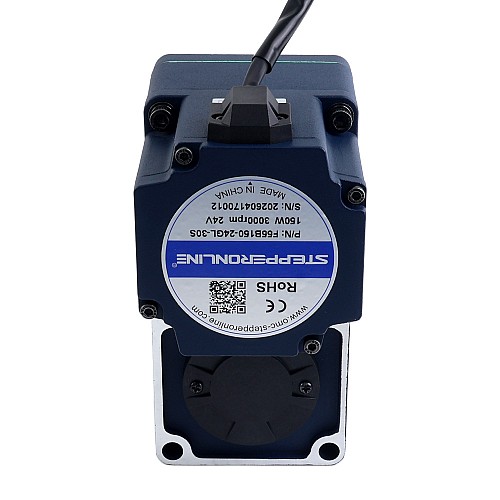 24V 150W 20RPM 50,00Nm(7080,58oz.in) Bezszczotkowy silnik prądu stałego z przekładnią 150:1 z wałem drążonym przekładnią równoległą - F55B150-24GL-30S/5GL150RC | StepperOnline UK