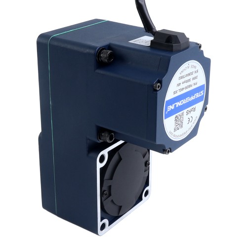 48V 250W 20RPM 70,00Nm(9912,82oz.in) Bezszczotkowy silnik prądu stałego z przekładnią 150:1 z wałem drążonym przekładnią równoległą - F6B250-48GL-30S/6GL150RC | StepperOnline UK