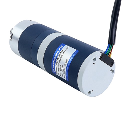 24V 90W 20,7RPM Bezszczotkowy Silnik DC z Przekładnią 30,00Nm(4248,35oz.in) 144,5:1 Przekładnia Planetarna - M62B90-24P-30S/G62-144.5S1 | StepperOnline
