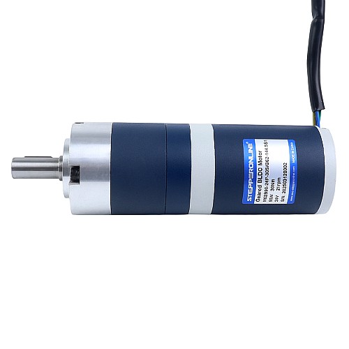 24V 90W 20,7RPM Bezszczotkowy Silnik DC z Przekładnią 30,00Nm(4248,35oz.in) 144,5:1 Przekładnia Planetarna - M62B90-24P-30S/G62-144.5S1 | StepperOnline