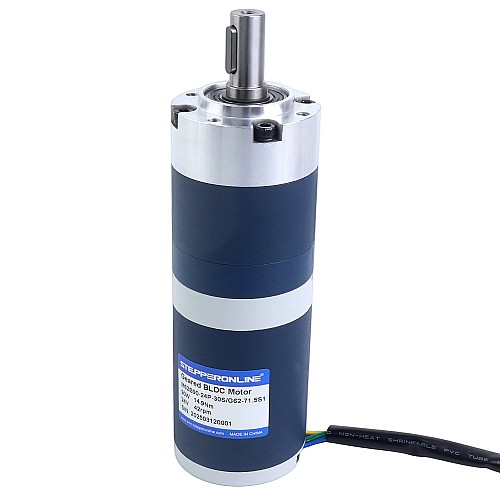 24V 90W 41,9RPM Bezszczotkowy Silnik DC z Przekładnią 14,90Nm(2110,01oz.in) 71,5:1 Przekładnia Planetarna - M62B90-24P-30S/G62-71.5S1 | StepperOnline