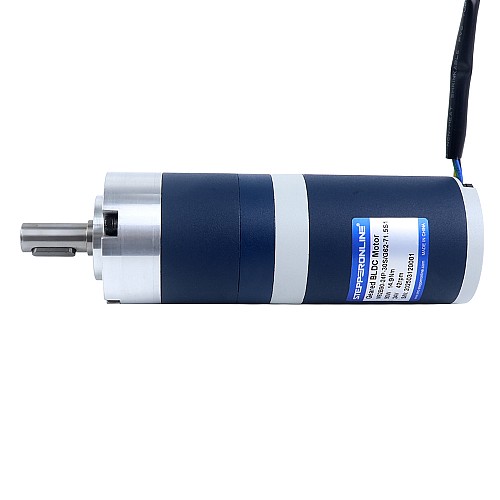 24V 90W 41,9RPM Bezszczotkowy Silnik DC z Przekładnią 14,90Nm(2110,01oz.in) 71,5:1 Przekładnia Planetarna - M62B90-24P-30S/G62-71.5S1 | StepperOnline