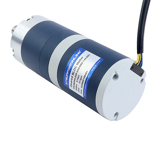 24V 200W 21RPM Bezszczotkowy Silnik DC z Przekładnią 67,00Nm(9487,98oz.in) 144,5:1 Przekładnia Planetarna - M82B200-24P-30S/G82-144.5S1 | StepperOnline