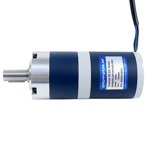 24V 200W 100RPM Bezszczotkowy Silnik DC z Przekładnią 15,00Nm(2124,17oz.in) 30:1 Przekładnia Planetarna - M82B200-24P-30S/G82-30S1 | StepperOnline