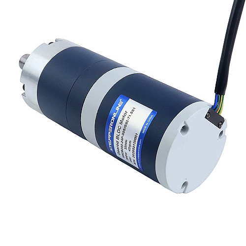 24V 200W 42RPM Bezszczotkowy Silnik DC z Przekładnią 33,00Nm(4673,18oz.in) 144,5:1 Przekładnia Planetarna - M82B200-24P-30S/G82-71.5S1 | StepperOnline