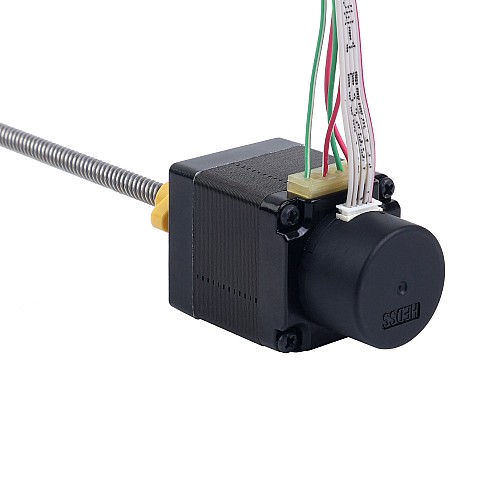 Nema 11 Zewnętrzny liniowy silnik krokowy Acme 1,0A 32,2mm stos z optycznym enkoderem obrotowym 300PPR - 11E13S1004HD5-180RS-E22-300 | StepperOnline