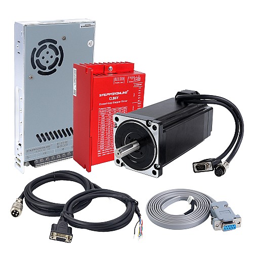 YS Series 1 Oś 12,00Nm(1699,34oz.in) Nema 34 Closed Loop Silnika Krokowego Kit V2.0 z Zasilaczem - 1-CLYS120-V20 | StepperOnline