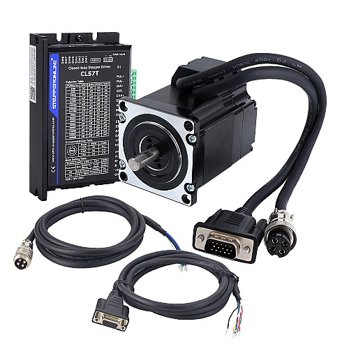 Seria TS 1,2Nm(169.93oz.in) 1-osiowy zestaw krokowy CNC z zamkniętą pętlą Nema 23 Silnik i sterownik