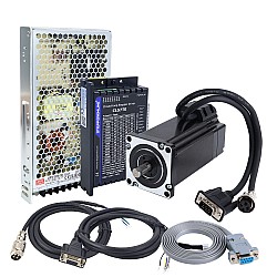 Zestaw silnika krokowego z zamkniętą pętlą TES Seria 1 oś 4,0Nm(566,56oz.in) Nema 24 z driverem CL57TE i zasilaczem
