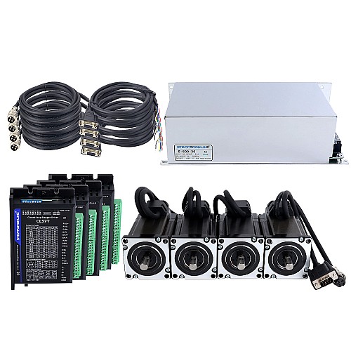 TS Series 4 Axis 3.0Nm(424.83oz.in) Zestaw krokowy Nema 24 z zamkniętą pętlą z zasilaczem