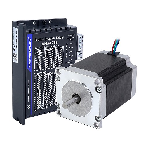 Zestaw CNC z silnikiem krokowym 1-osiowym serii TES 2,00Nm(283,22oz.in) Silnik krokowy Nema 23 i sterownik DM542TE - 1-DM542TE-23HS30 | StepperOnline