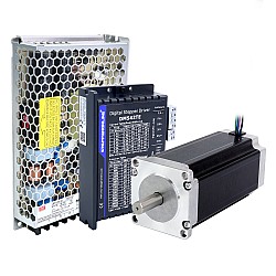Zestaw CNC z silnikiem krokowym 1-osiowym serii TES 3,0Nm(424,83oz.in) Silnik krokowy Nema 23 i sterownik DM542TE i Zasilacz