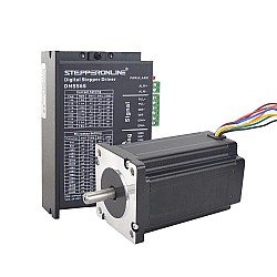 1-osiowy zestaw CNC Stepper 4Nm(566oz.in) Silnik krokowy Nema 24 i cyfrowy sterownik krokowy