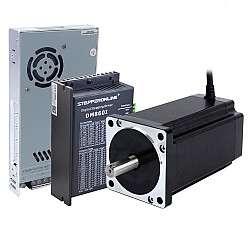 Zestaw 1-osiowego silnika krokowego CNC 12,0Nm(1699,34oz.in)) Silnik krokowy Nema 34 i sterownik oraz zasilacz 60V