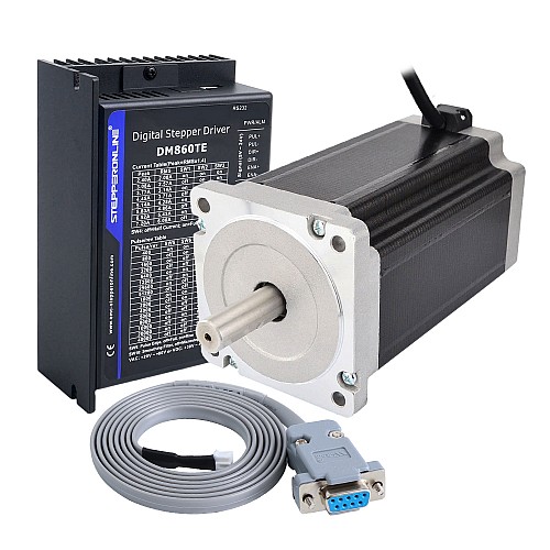 Zestaw CNC silnika krokowego TES Seria 1 Oś 13Nm(1840,95oz.in) Silnik krokowy Nema 34 i Sterownik DM860TE - 1-DM860TE-34HS59 | StepperOnline