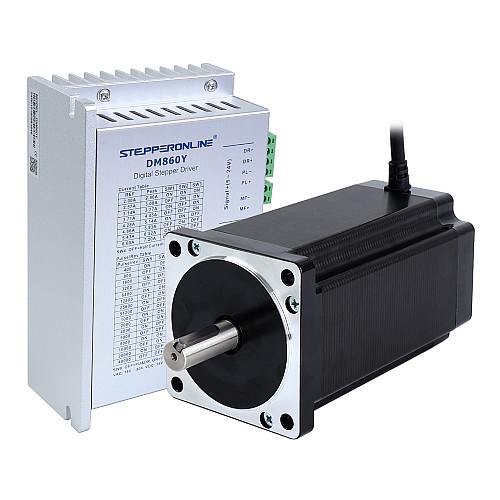YS Seria 1 Oś Zestaw Silnika Krokowego 12.0Nm (1699.34oz.in) Nema 34 Silnik Krokowy i Sterownik - 1-DM860Y-34HS59 | StepperOnline YS Seria 1 Oś Zestaw Silnika Krokowego 12.0Nm (1699.34oz.in) Nema 34 Silnik Krokowy i Sterownik - 1-DM860Y-34HS59 | StepperOnline