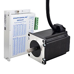 Zestaw z silnikiem krokowym Nema 23 1.85Nm 8mm pojedynczy wał do maski na twarz